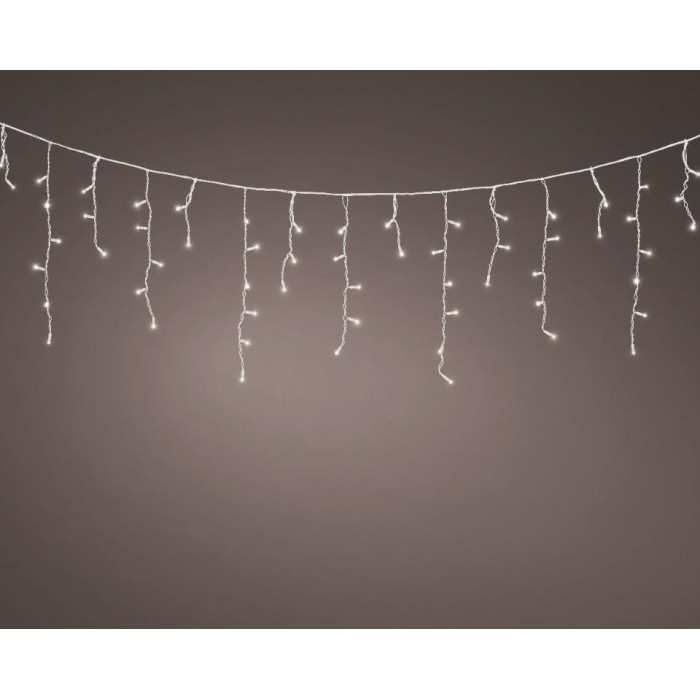 CASCATA 96 LED ESTERNO LUCE FISSA CALDA L.360CM